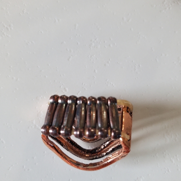 Copper Tone Stretch Band Ring Stack Look  💥3 for $24💥 - Picture 4 of 12